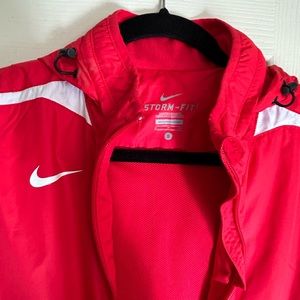Red Nike zip up Windbreaker Size: S